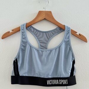 Victoria’s Secret Sport Racerback Bra – Light Blue/Black – Size Small